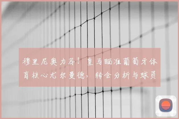 穆里尼奥力荐！皇马瞄准葡萄牙体育核心尤尔曼德，转会分析与球员前景解读